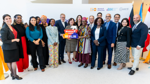 UNFPA colleagues pose for a group photo in Berlin.